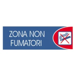 Letterfix Targhe logofix metal blu 6x18zona non fumat.n.754