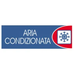Letterfix Targhe logofix metal blu 6x18aria cond. n.731