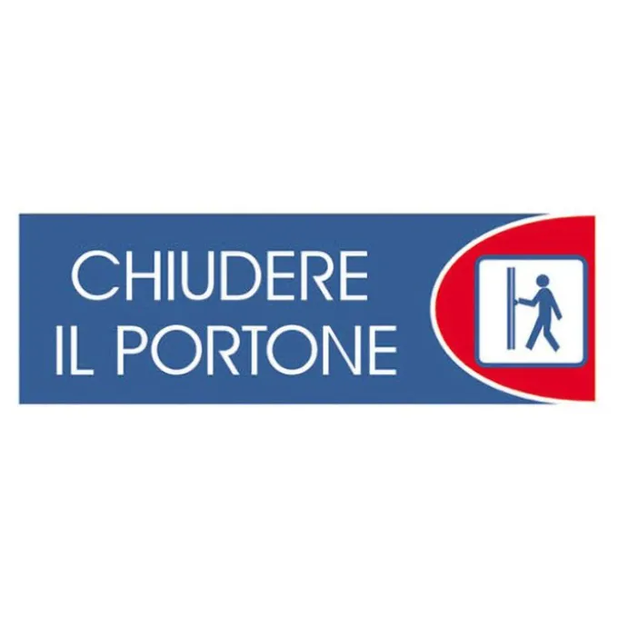Letterfix Targhe logofix metal blu 6x18chiu.il portone n.734
