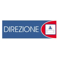 Letterfix Targhe logofix metal blu 6x18direzione n.735