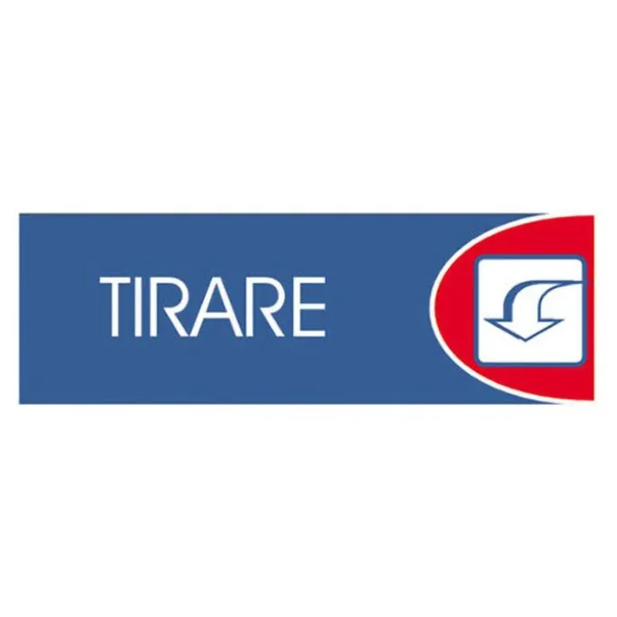 Letterfix Targhe logofix metal blu 6x18tirare n.745