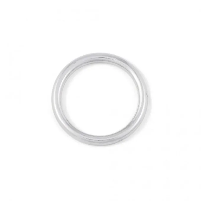 Masidef Anello tondo 5 x 30 mm saldato in acciaio inox a4 - aisi 316 - 2 pezzi