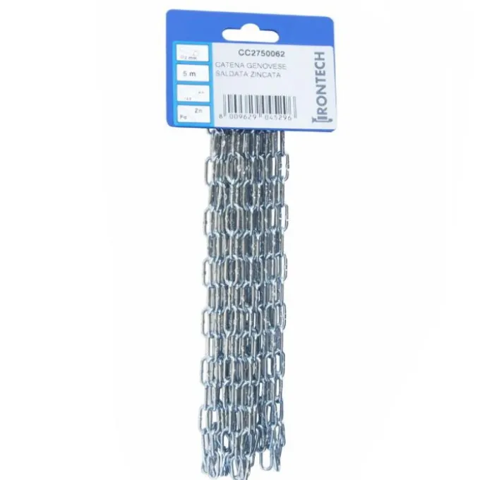 Masidef Catena genovese pretagliata Ø 3 mm. in acciaio zincato 5 mt