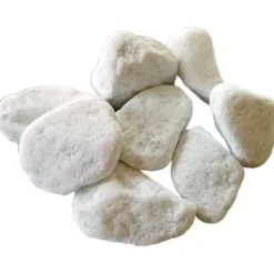 Mattoli Ciottolo marmo bianco carrara 20 kg, sezione 25-40 mm