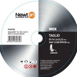 Mayota Disco da taglio 115x1.6x22.23 per acciaio inox t41