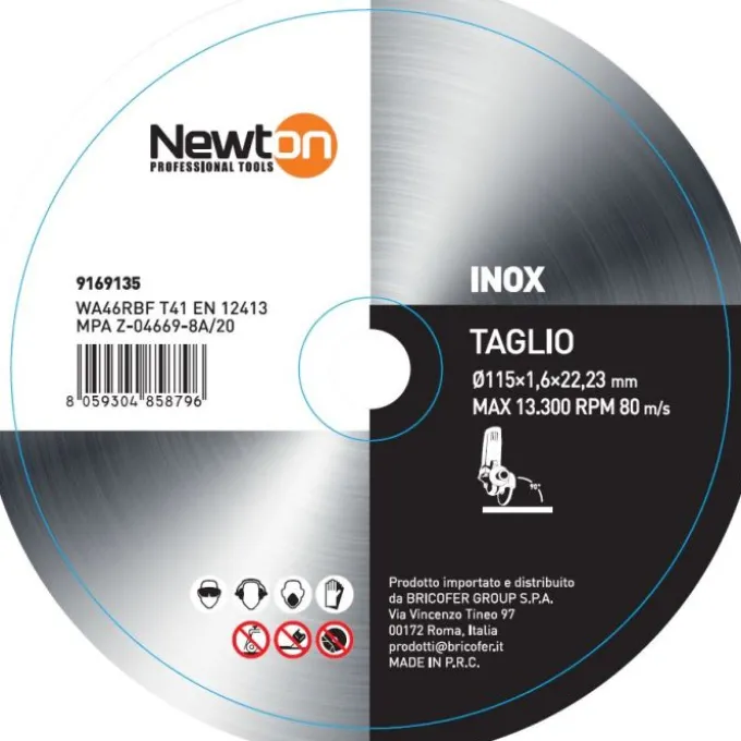 Mayota Disco da taglio 115x1.6x22.23 per acciaio inox t41