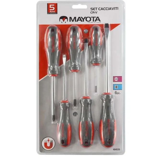 Mayota Set cacciaviti 6 pz taglio/phillips