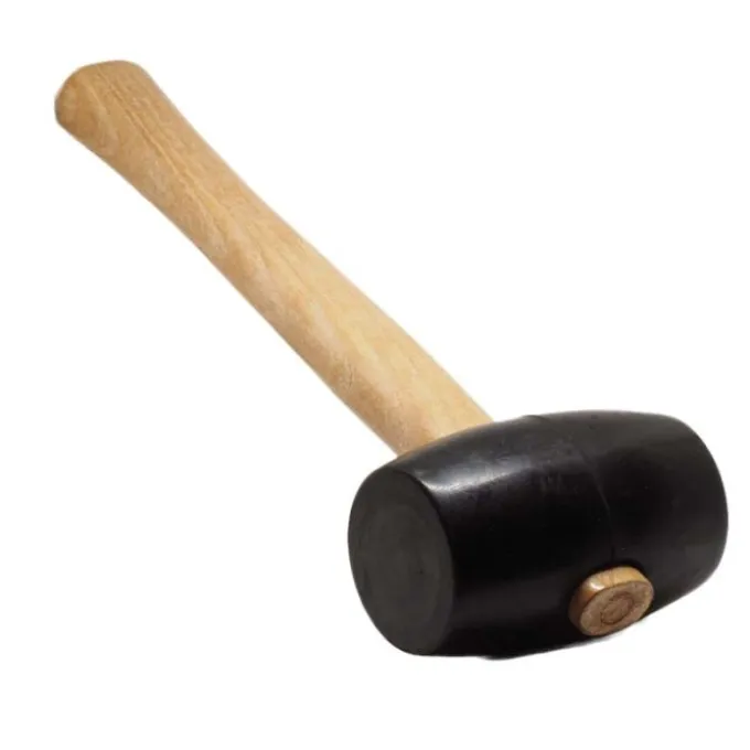 Mazzuola gomma manico in legno 460 gr