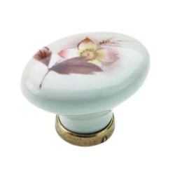 Metaldecor Pomolo ceramica d.31 bianco