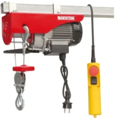 Newton Paranco elettrico, potenza 450 w, fune 12 mt, portata 100/200 kg
