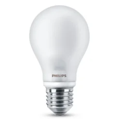 Philips lighting Led goccia in vetro 60w e27 4000k non dim