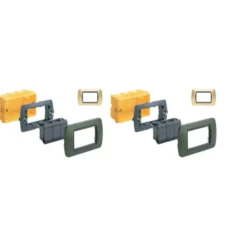 Placca 4 moduli serie livinglight colore bianco