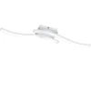 Plafoniera led 2 bacchette ondulate 56x9xh.7 cm, smd led integrato 2 x 5 watt