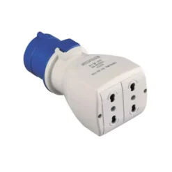 Polypool Ind. adatt. 200÷250v 16a 2p+t civile 2 prese bi