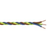 Polypool Treccia di 3 cavi 1x1,5 mm², 10 mt, b/m/gv