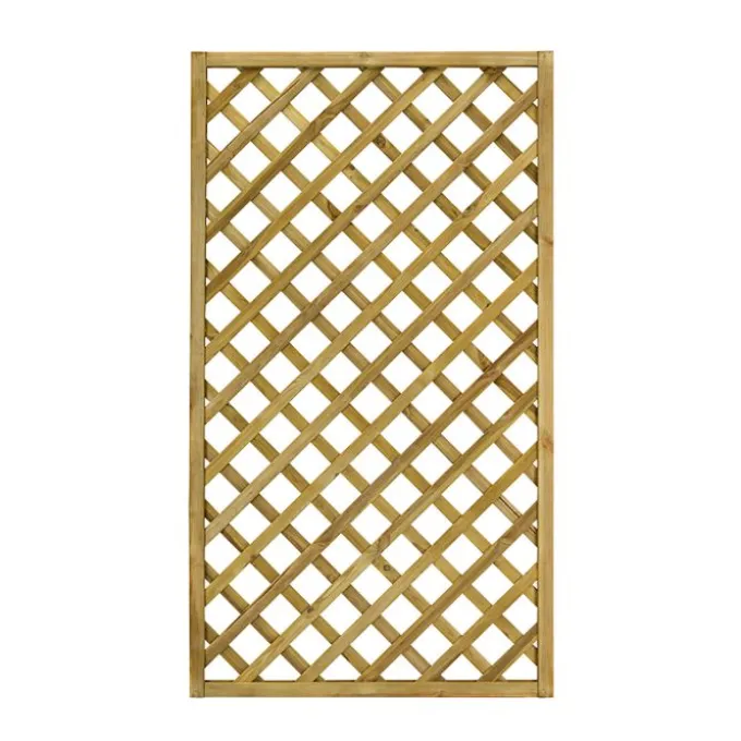 Prafor Grigliato in legno di conifera impregnato, foro 12x12 cm, 60x180 cm
