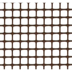 Prafor Rete quadra, 1x5 mt, maglia 10x10 mm, colore marrone