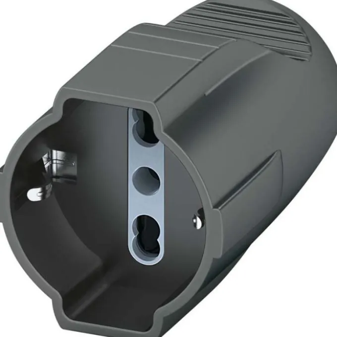 Presa 16a assiale grigio