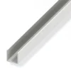 Profilo a u quad 11.5x1.5 pvc bco 2.5mt