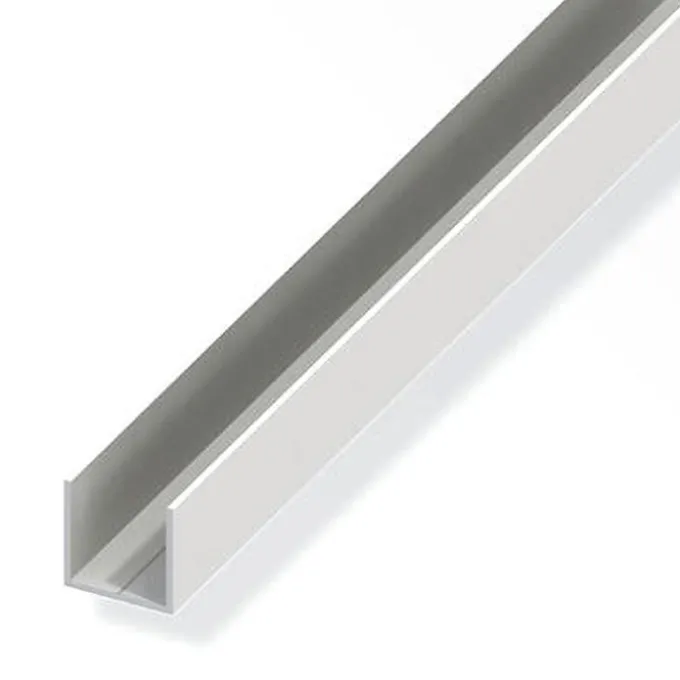 Profilo a u quad 11.5x1.5 pvc bco 2.5mt