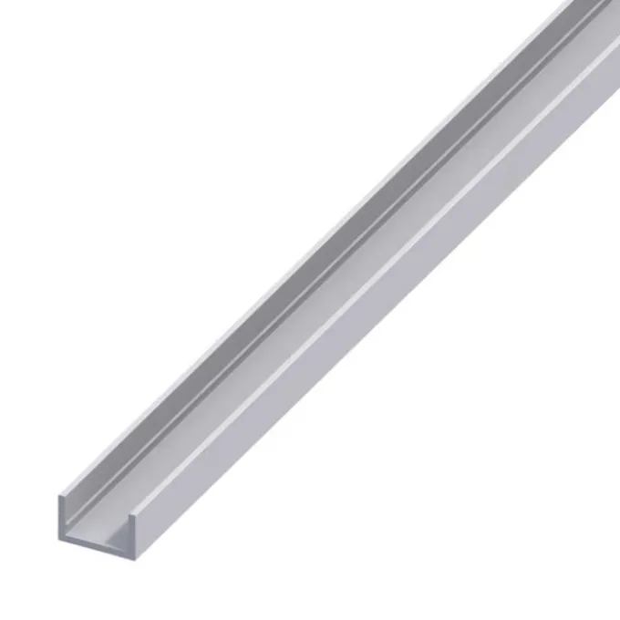 Profilo a u 8.2x10.1 allum arg 1 mt