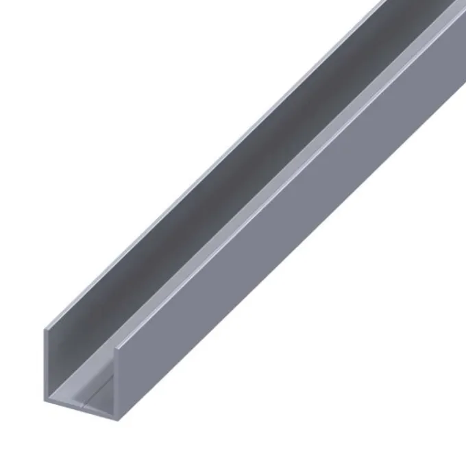 Profilo a u 23.5x1.5 allum nat 1 mt