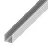 Profilo a u 7.5x1 pvc bco 1 mt