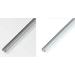 Profilo a u 10x21x10 pvc bco 1 mt