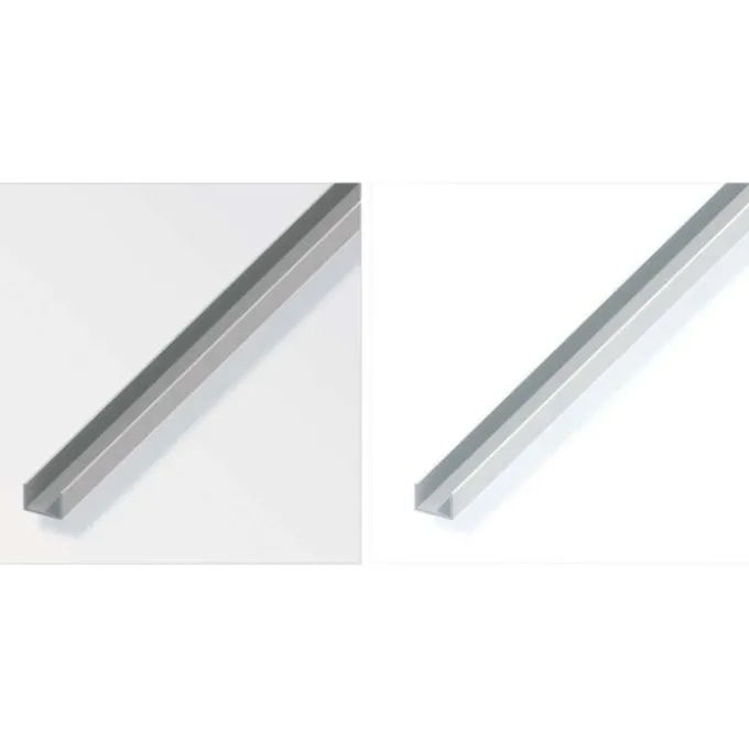 Profilo a u 10x14x10 pvc bco 1 mt