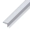 Profilo di chiusura 25x8 alluminio argento 1 metro