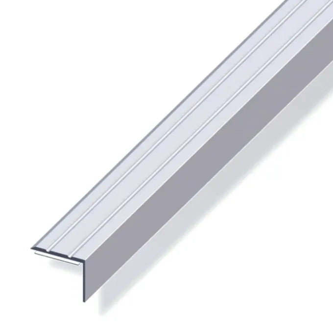 Profilo di chiusura 25x8 alluminio argento 1 metro