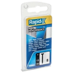 Rapid Chiodini n°8 in acciaio con taglio di precisione, punte da 15 mm, confezione 1000 pz