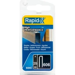 Rapid Graffe a dorso stretto n°606, filo robusto ad alte prestazioni 25 mm, confezione 600 pz