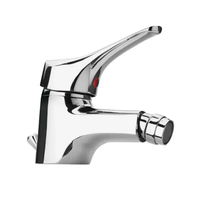 Rubinetto miscelatore monoforo per bidet, linea Alfa, finitura cromo