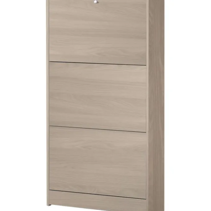 Sarmog Scarpiera olmo 3 ribalte con schienale 114x62x18 cm