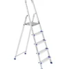 Scala piuma in alluminio, portata 100 kg, 5 gradini