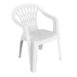 Sedia con braccioli lyra 56x54x80 cm bianco