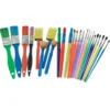 Set 25 pennelli e tamponi arcobaleno