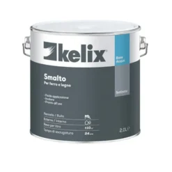 Smalto acqua kelix satinato 2 lt bianco