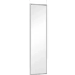 Specchio bea da parete/porta cm 30x120 argento