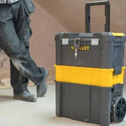 Stanley Carrello portautensili, trolley essential 3 in 1, capacità di carico 20 kg, 47x28xh.62 nero/giallo
