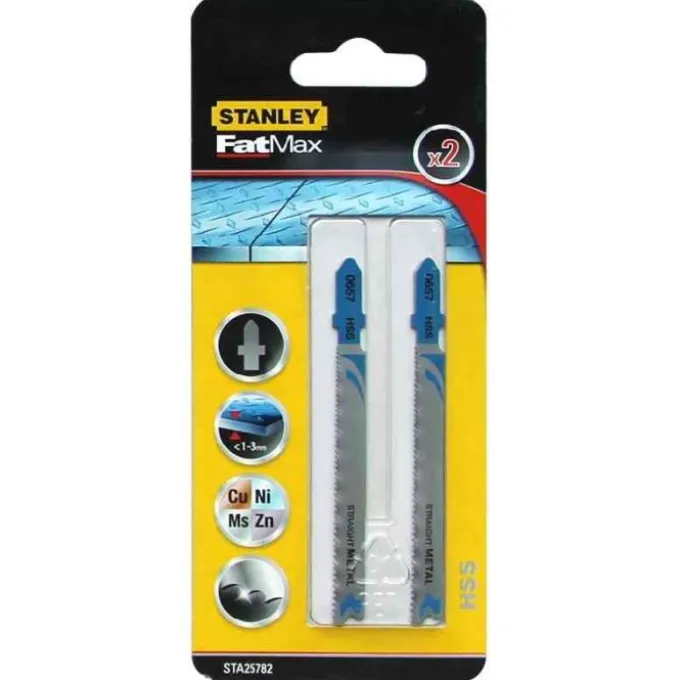 Stanley Lame 92x1-1.5 mm, per seghetto alternativo, per metallo, 2 pezzi