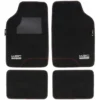 Tappetini per auto, in moquette di velluto nero, misura universale, set 4 pezzi