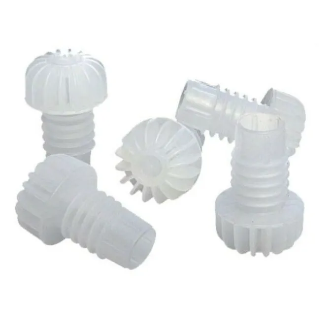 Tappi plastica gambo alettato