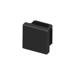 Tappi quadrati 15.5 mm pe nero 2pz