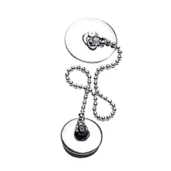 Tappo c/catena e pl.inox dm.47
