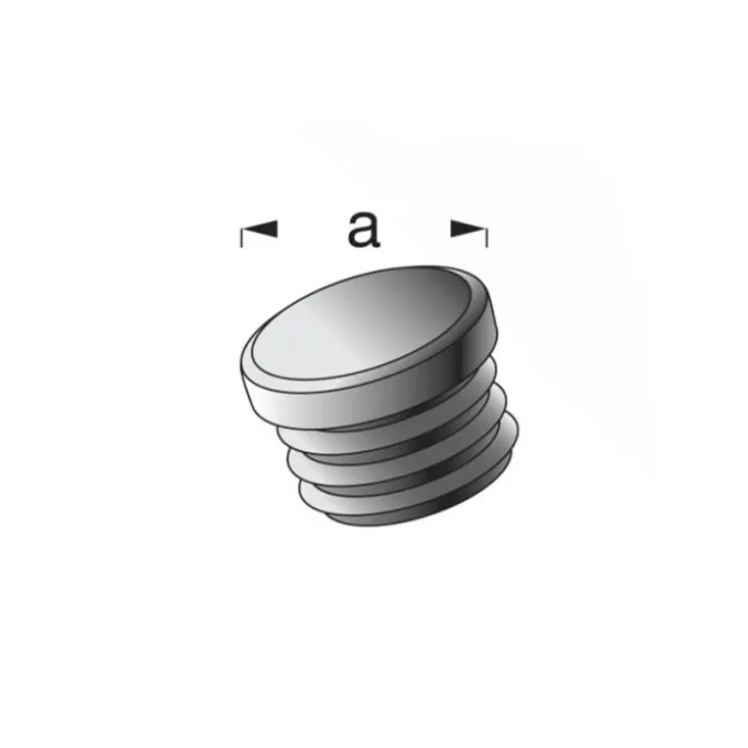 Tappo tondo 19.5 mm pe nero 2pz