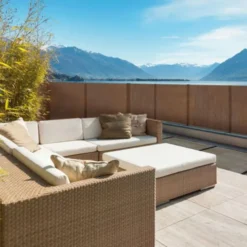Tenax Rete frangivista soleado corten, 1x5 mt, marrone