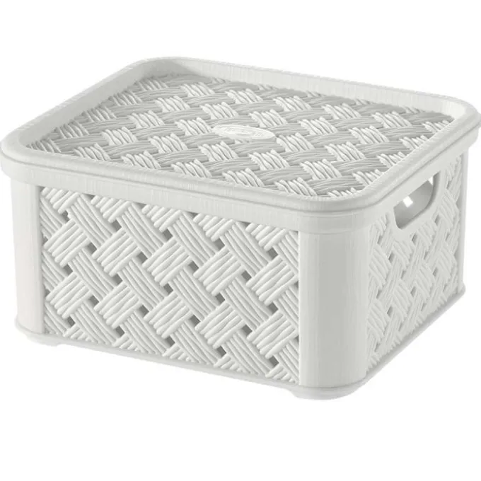 Tontarelli Scatola piccola traforata arianna con coperchio da 1,4 litri, 14,5 x 16,6 x h 8,5 cm