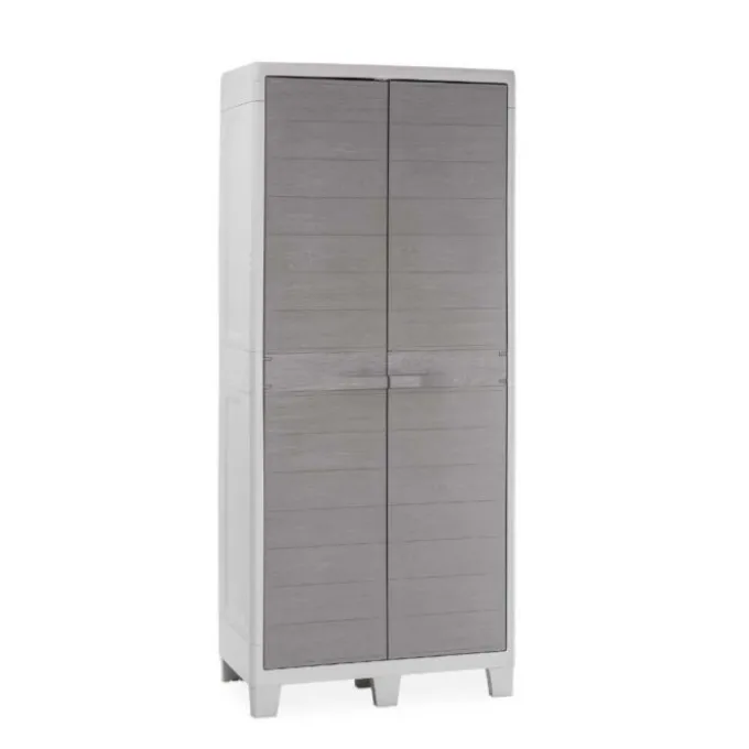Toomax Armadio in resina woody's, tuttopiani 78x44xh.182 cm, grigio